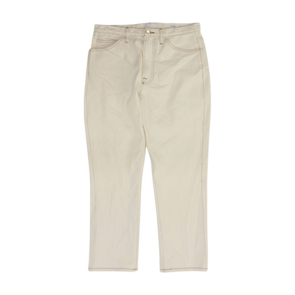 Beige Straight Jeans