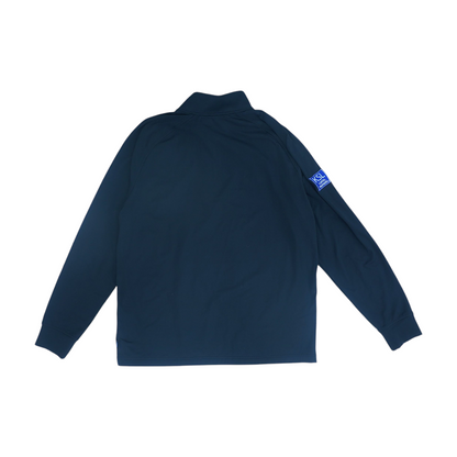 Black Solid 1/4 Zip Pullover