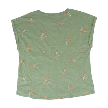 Green Petite Floral Blouse