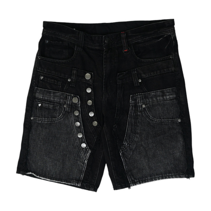 Black Denim Shorts