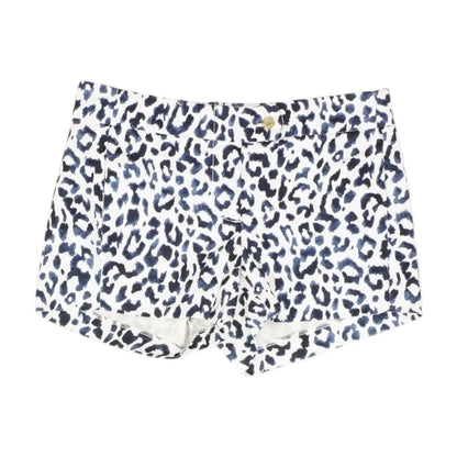 Blue Animal Print Shorts