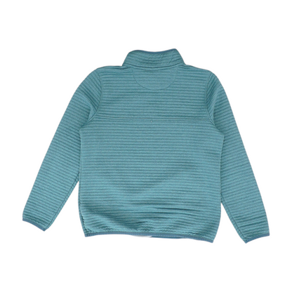 Green Solid 1/4 Zip Pullover