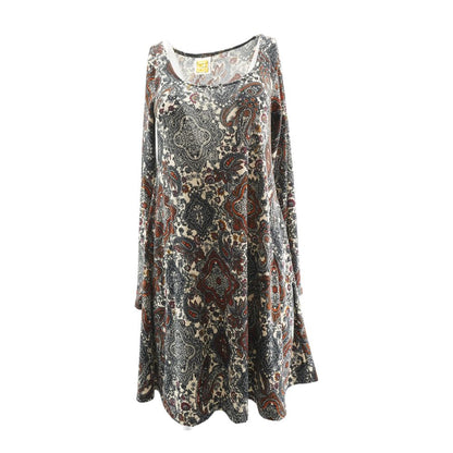 Multi Paisley Midi Dress