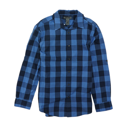 Blue Check Long Sleeve Button Down