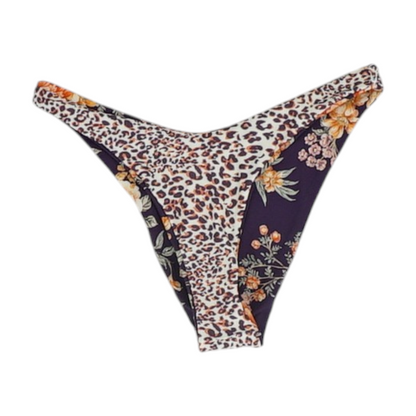 Purple Animal Print Swim Bottom