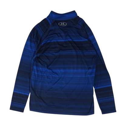 Blue Striped 1/4 Zip Pullover