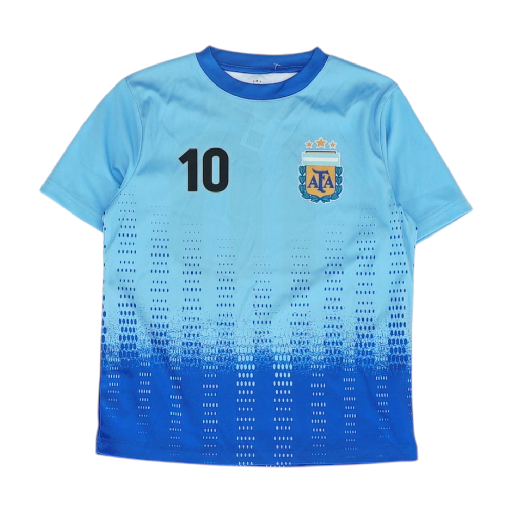 Boys' Blue Argentine Football Association Short Sleeve Jersey