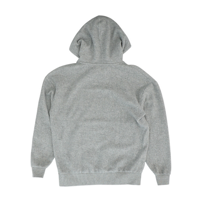 Gray Solid Hoodie Pullover