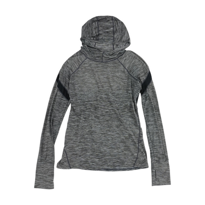 Gray Striped Hoodie Pullover