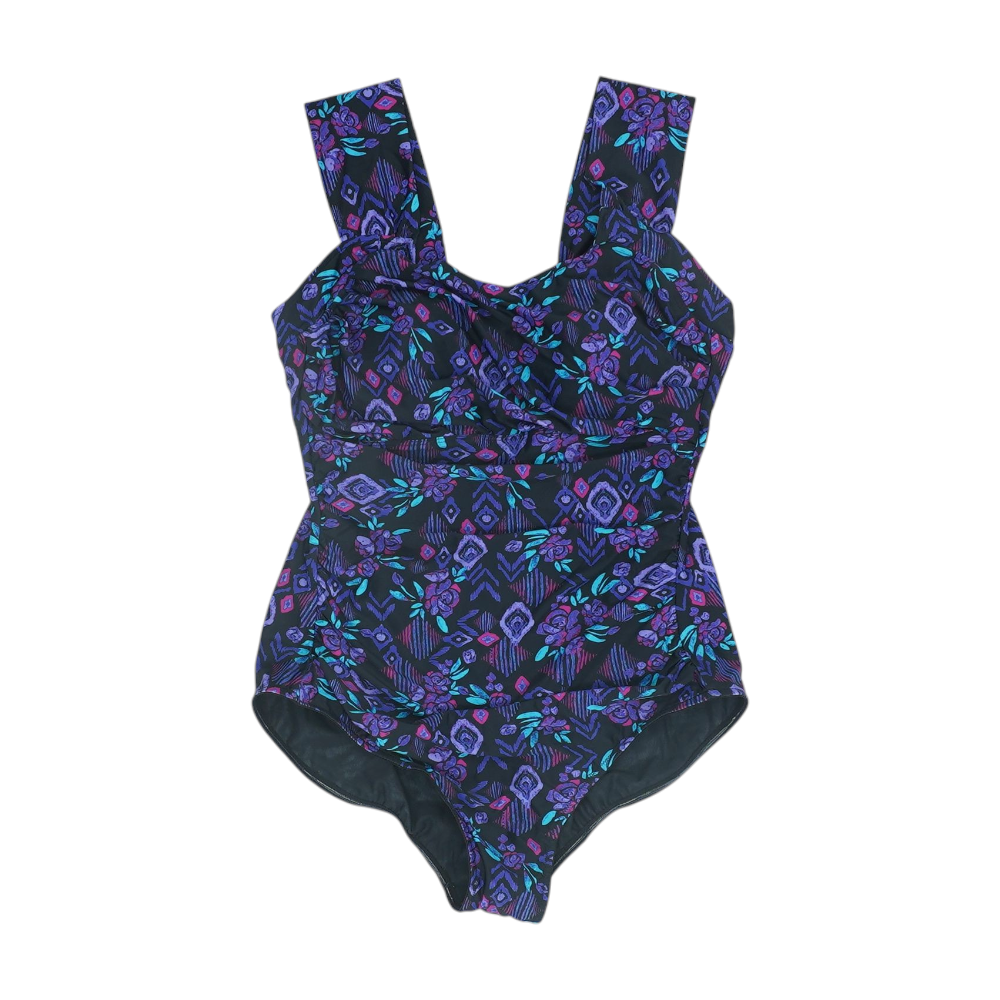 Purple Print One-Piece