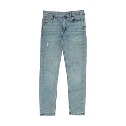 Blue Solid Jeans