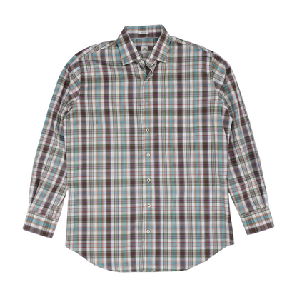 Multi Plaid Long Sleeve Button Down
