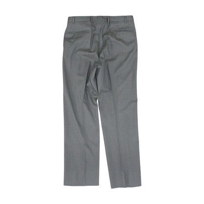 Gray Solid Dress Pants