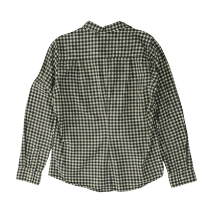 Gray Check Button Down