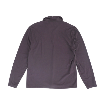 Burgundy Solid Long Sleeve Polo