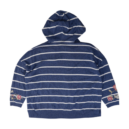 Blue Petite Striped Pullover Sweater
