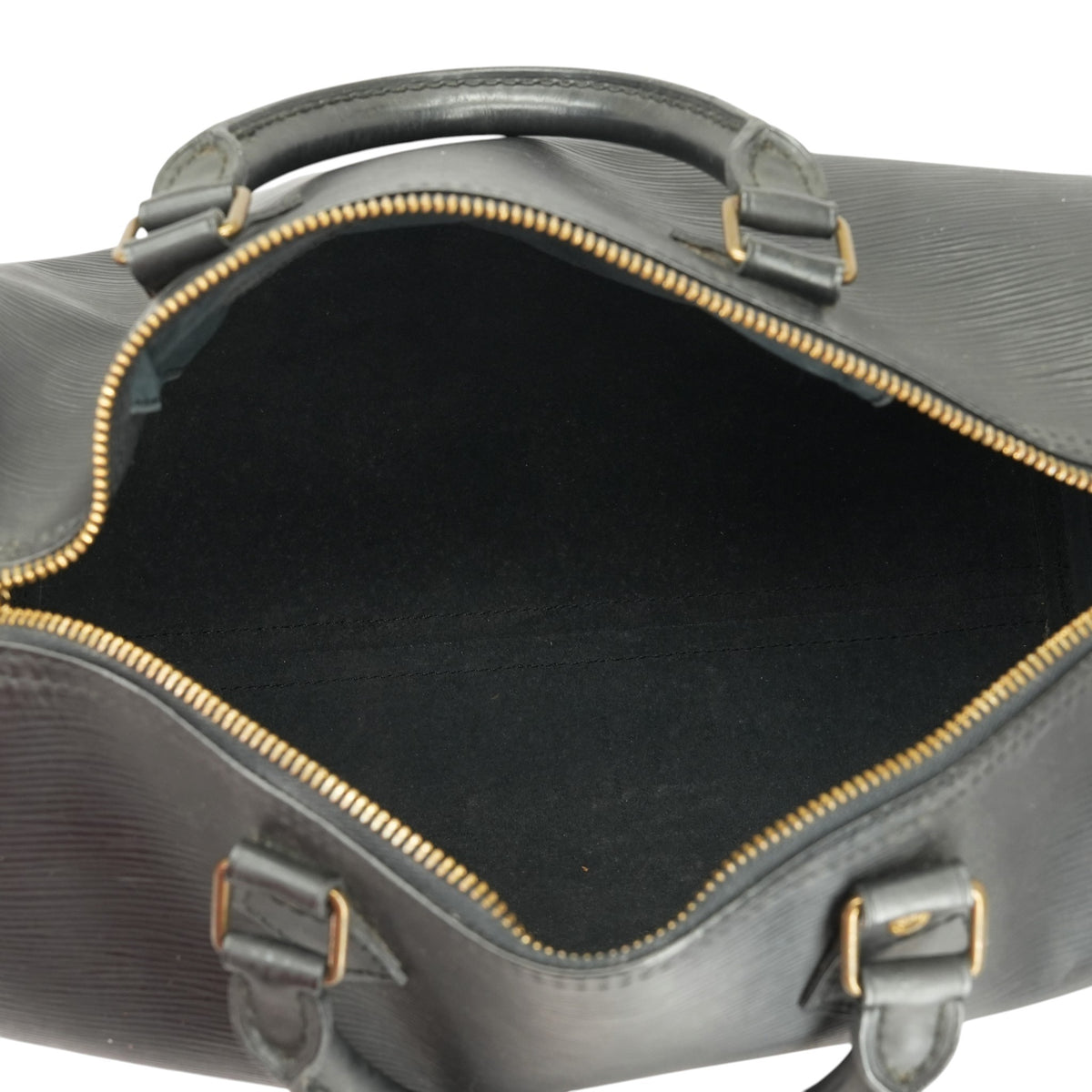Speedy 30 Handbag In Black Epi Leather
