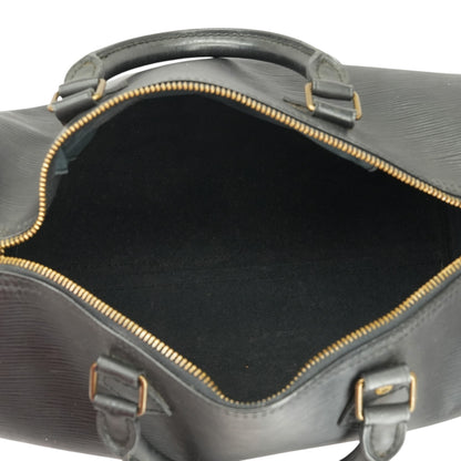 Speedy 30 Handbag In Black Epi Leather