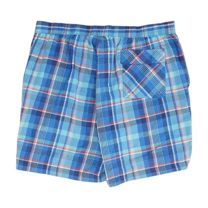Blue Plaid Swim Bottom