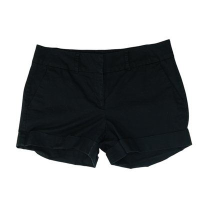 Black Solid Chino Shorts