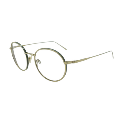 Gold Garrison M Round Prescription Eyewear