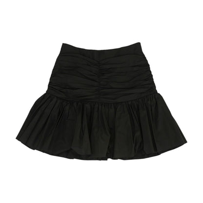 Black SS23 Flounced Mini Skirt