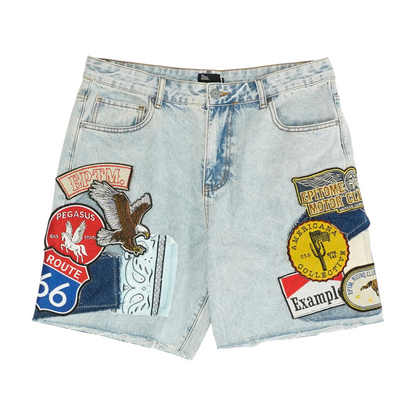 Blue Denim Shorts