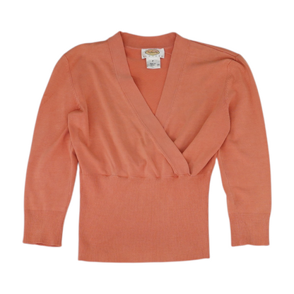 Peach Petite Pullover Sweater