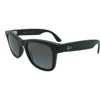 Black Wayfarer Smart Glasses