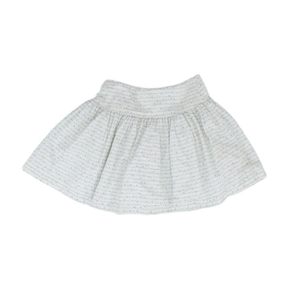White Graphic Skirt