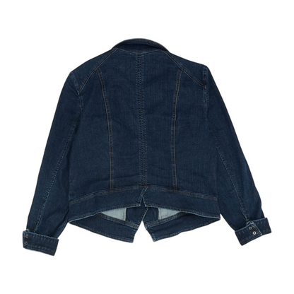 Navy Solid Denim Jacket