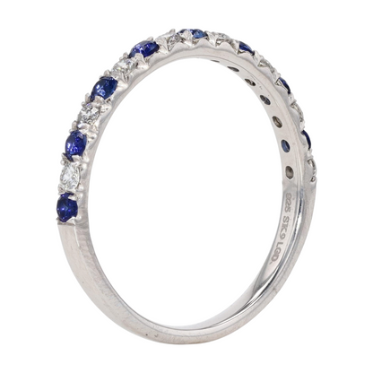 Sterling Silver Lab Grown Diamond Band Ring