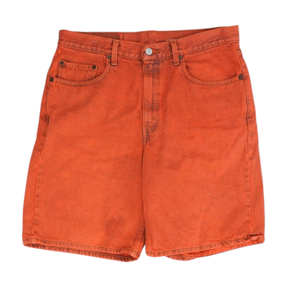 Red Denim Shorts