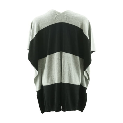 Gray Striped Cardigan Sweater