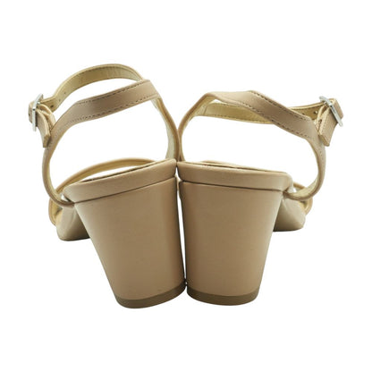 Tan Block Heels