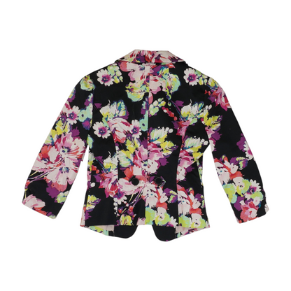 Black Floral Blazer