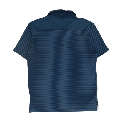 Blue Striped Short Sleeve Polo