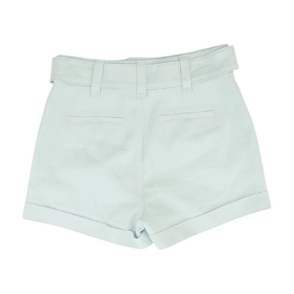 Blue Solid Chino Shorts
