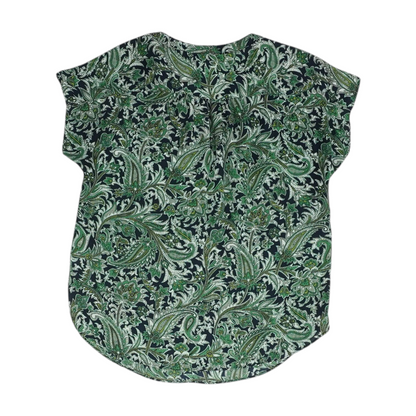 Green Abstract Blouse