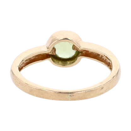 10K Yellow Gold Peridot Fashion Ring