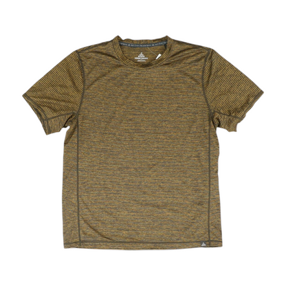 Brown Striped Active T-Shirt
