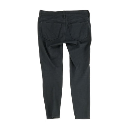 Black Solid Skinny Leg Jeans