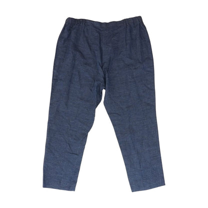 Blue Casual Wide Leg Pants