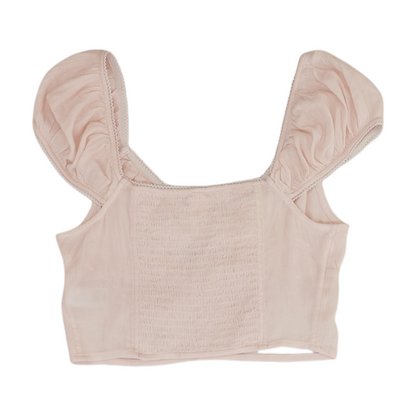 Pink Cropped Blouse