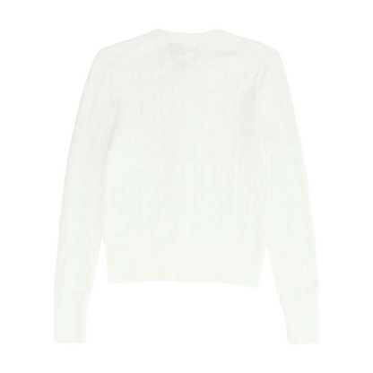 White Cardigan Sweater