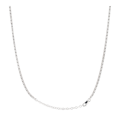 2 ctw 14K White Gold Diamond Tennis Necklace