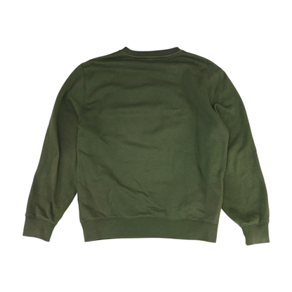 Green Solid Sweatshirt Pullover