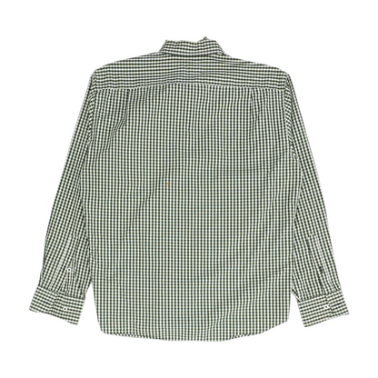 Green Check Long Sleeve Button Down