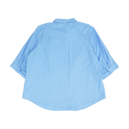 Blue Plus Size Button Down