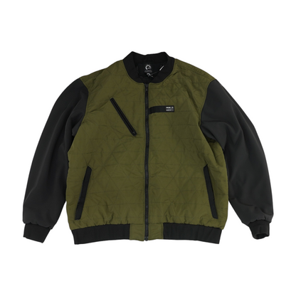 Men's Green Color Block Jacket